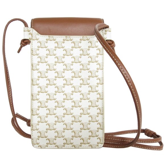 CELINE Brown Leather Shoulder Bag - Picture 2 of 5